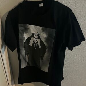 Kids Black Graphic T-Shirt